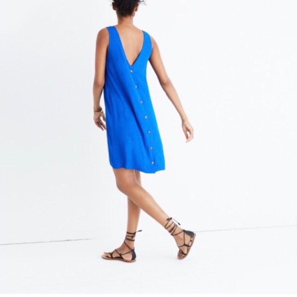 NWT Madewell Lakeshore Button-Back Dress